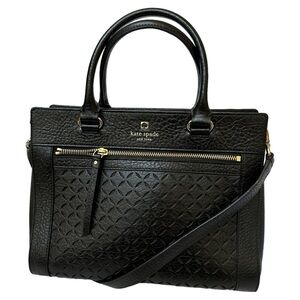 Kate Spade Black Perri Lane Romy Satchel with Removable Crossbody Strap